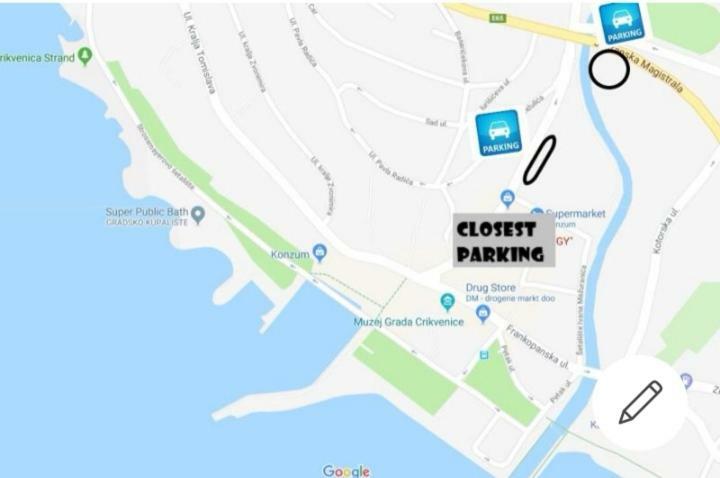 Apartment Megy With Balcony In City Center Цриквеница Экстерьер фото